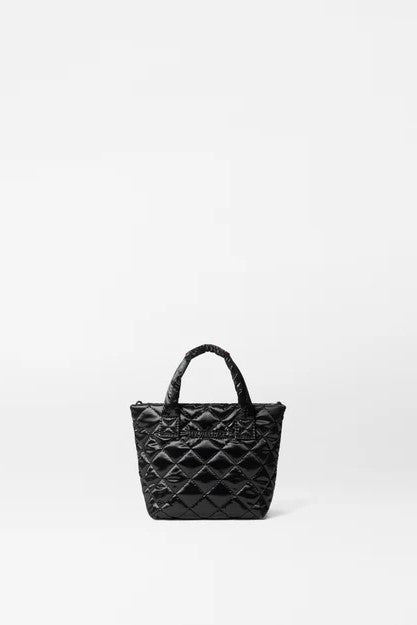 mz wallace black liquid petite metro tote deluxe