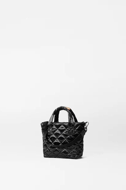 mz wallace black liquid petite metro tote deluxe