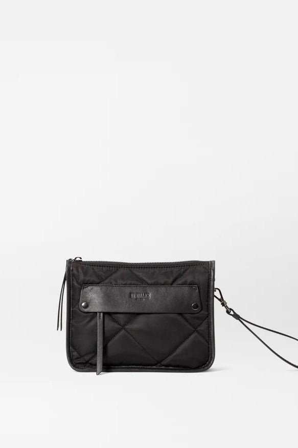 mz wallace black quilted madison convertible crossbody