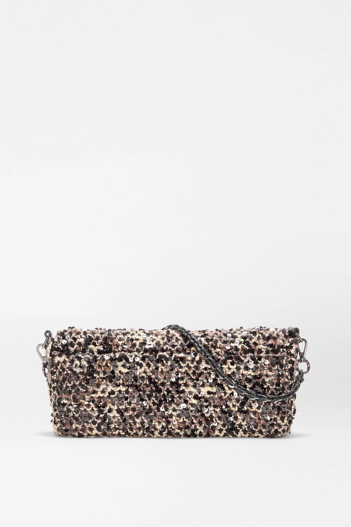 mz wallace sequin winter boucle crosby lock baguette