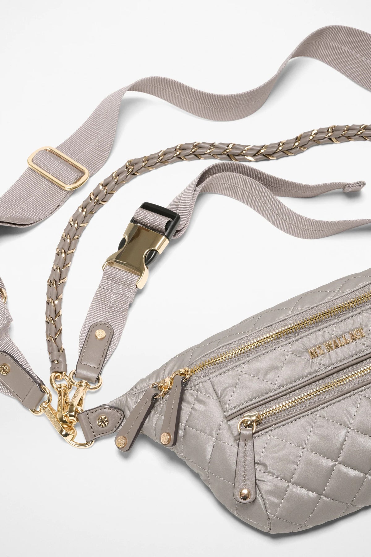 mz wallace sable pearl metallic small crosby crossbody sling