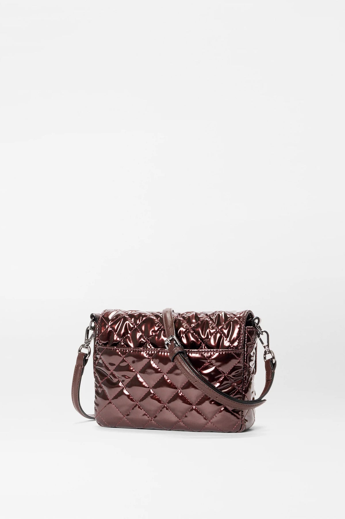 mz wallace bordeaux lacquer small crosby lock crossbody