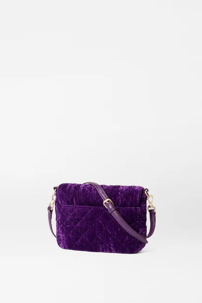 mz wallace velvet amethyst small crosby lock crossbody