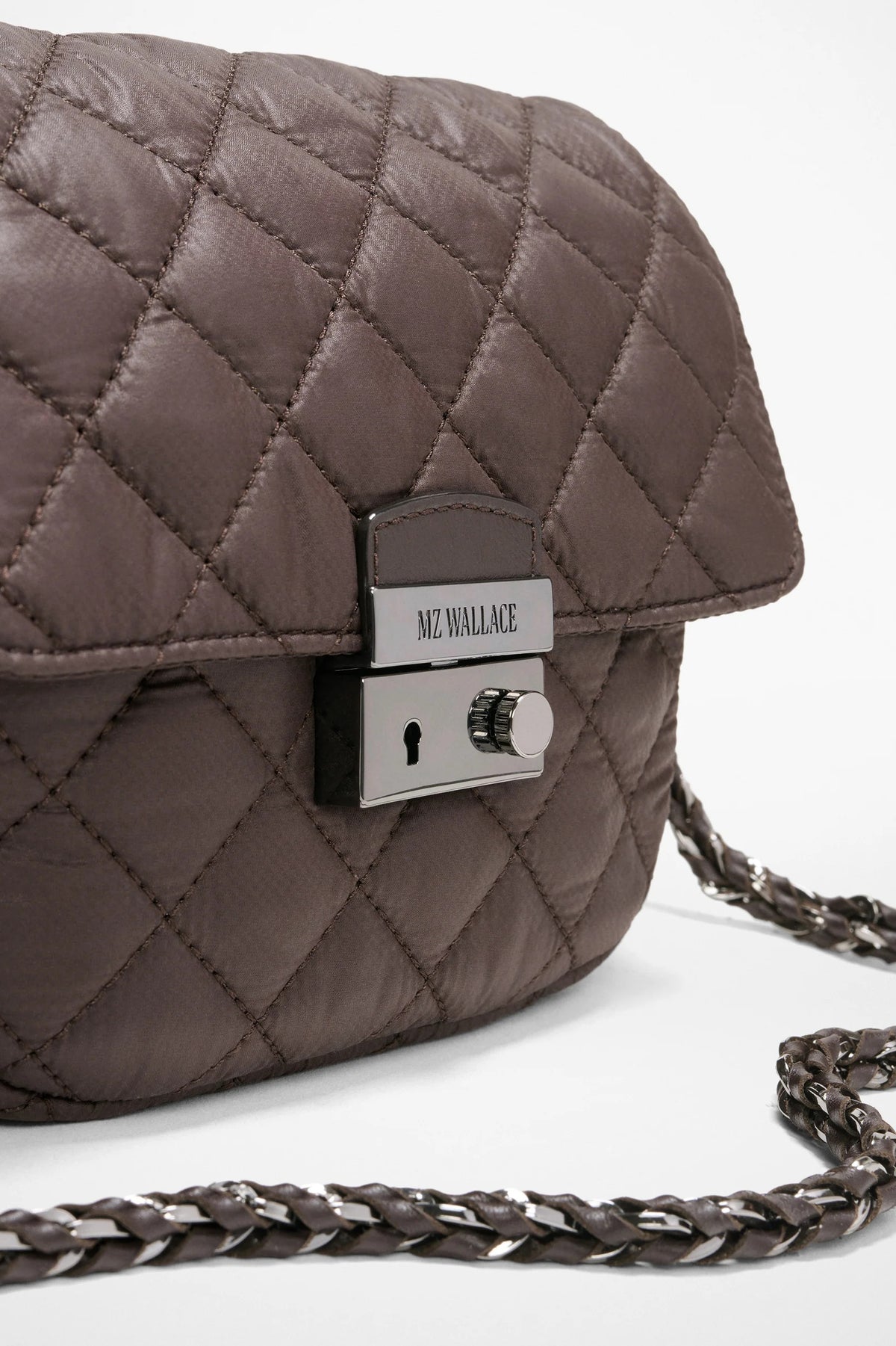 mz wallace espresso small crosby lock crossbody