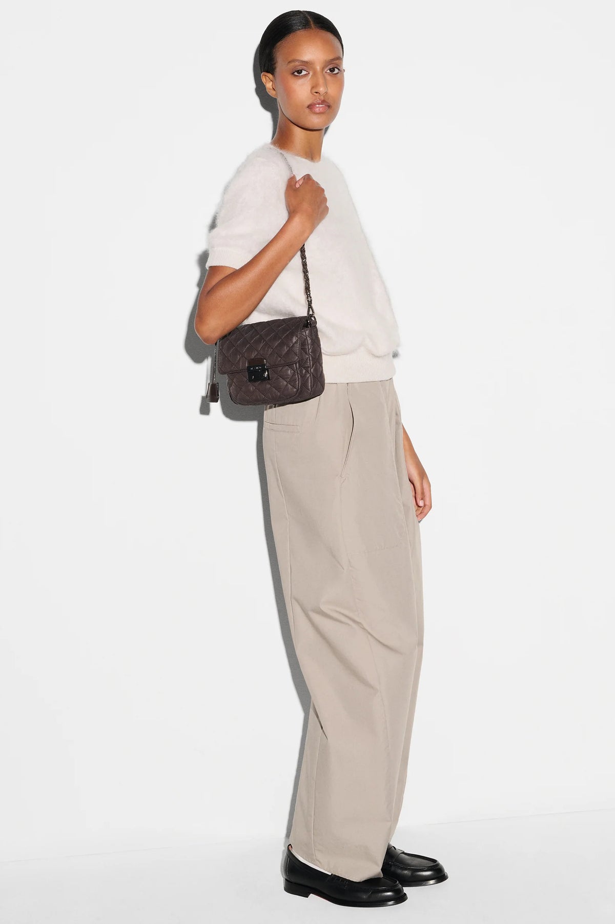 mz wallace espresso small crosby lock crossbody