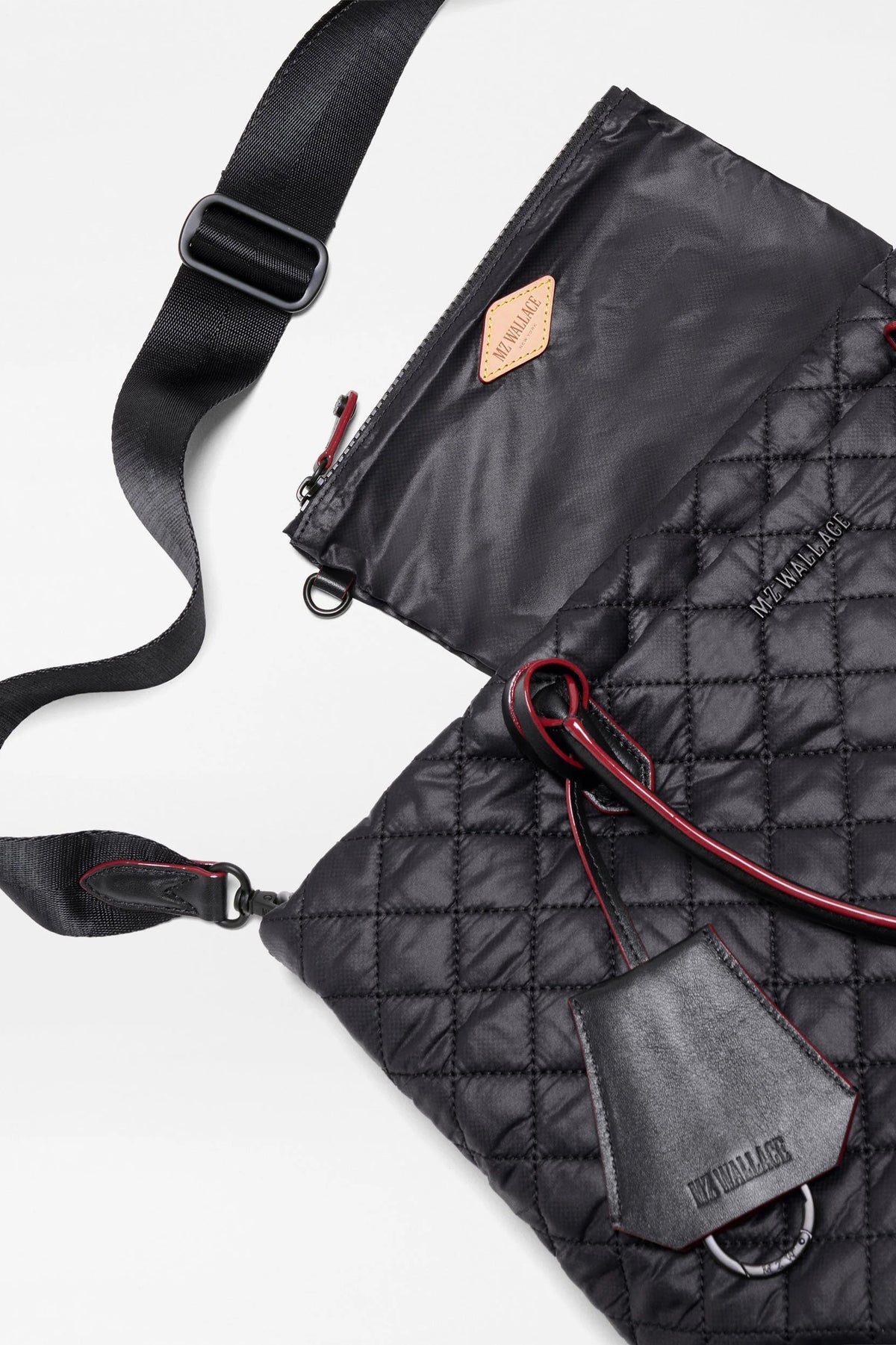 mz wallace black small daily tote