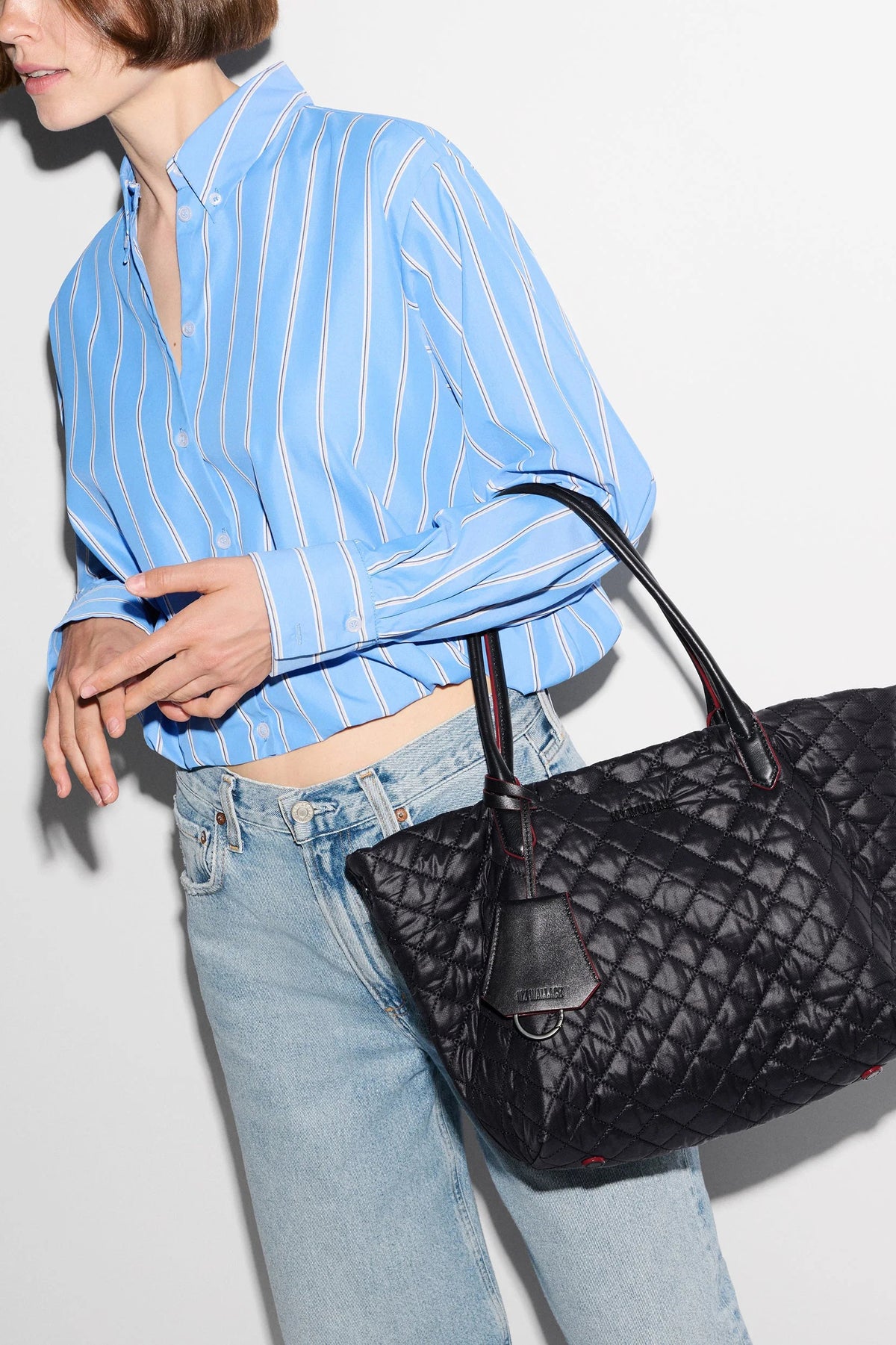 mz wallace black small daily tote