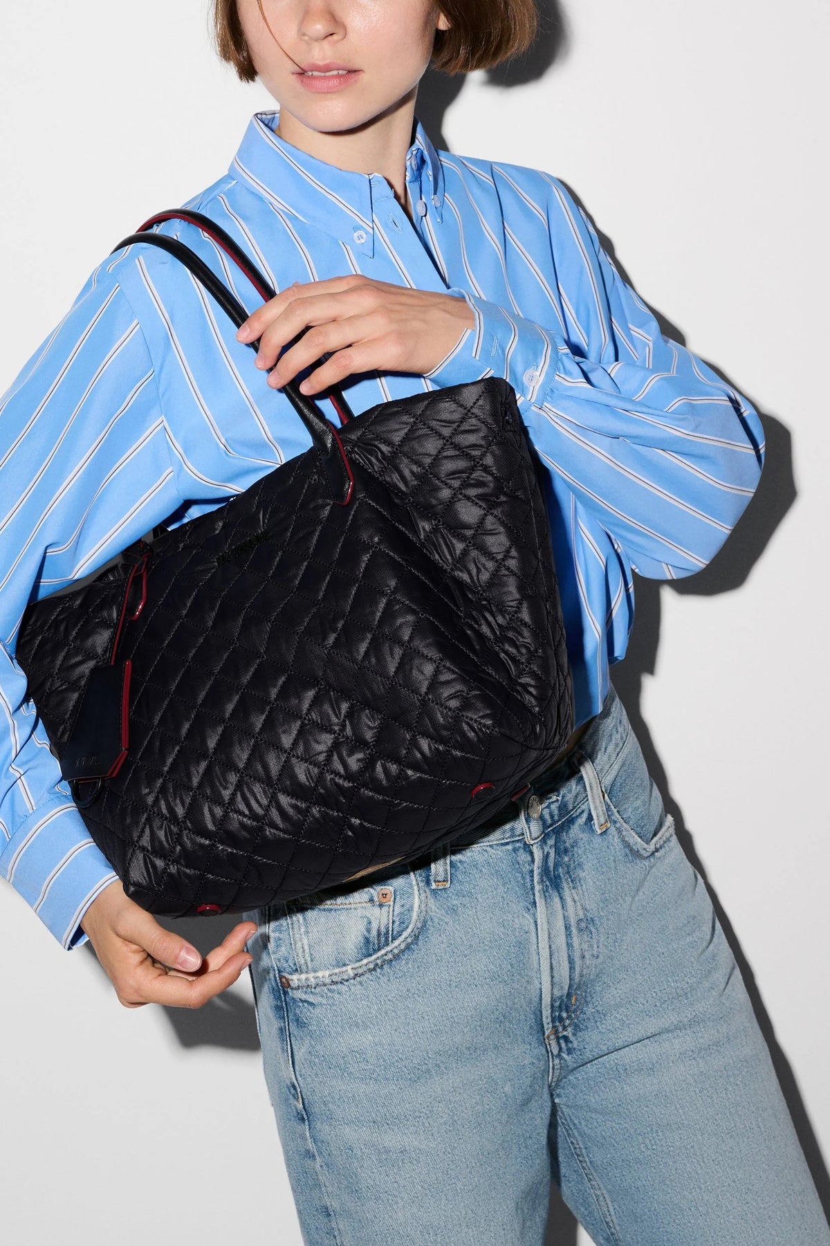 mz wallace black small daily tote