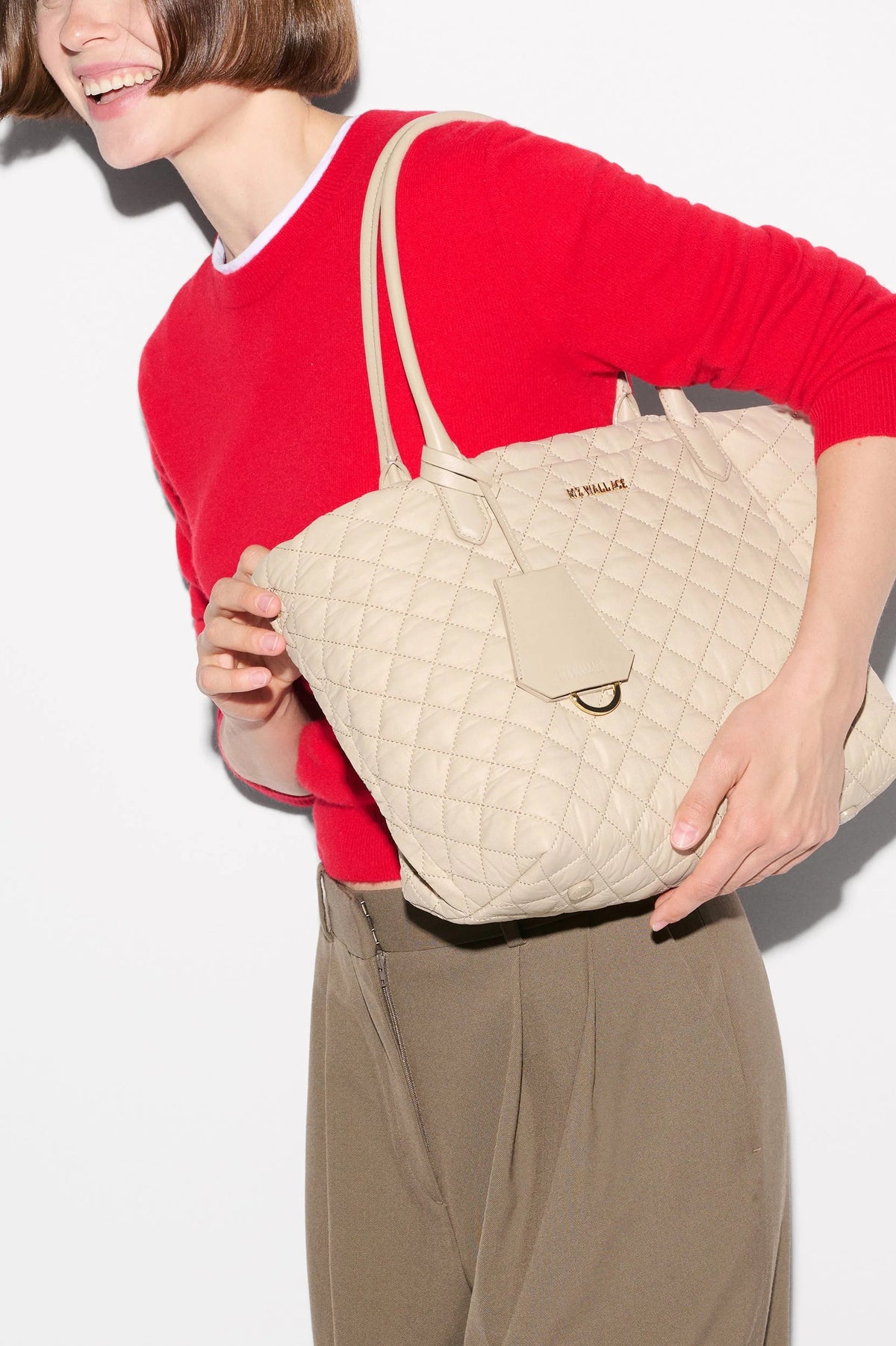 mz wallace sand small daily tote