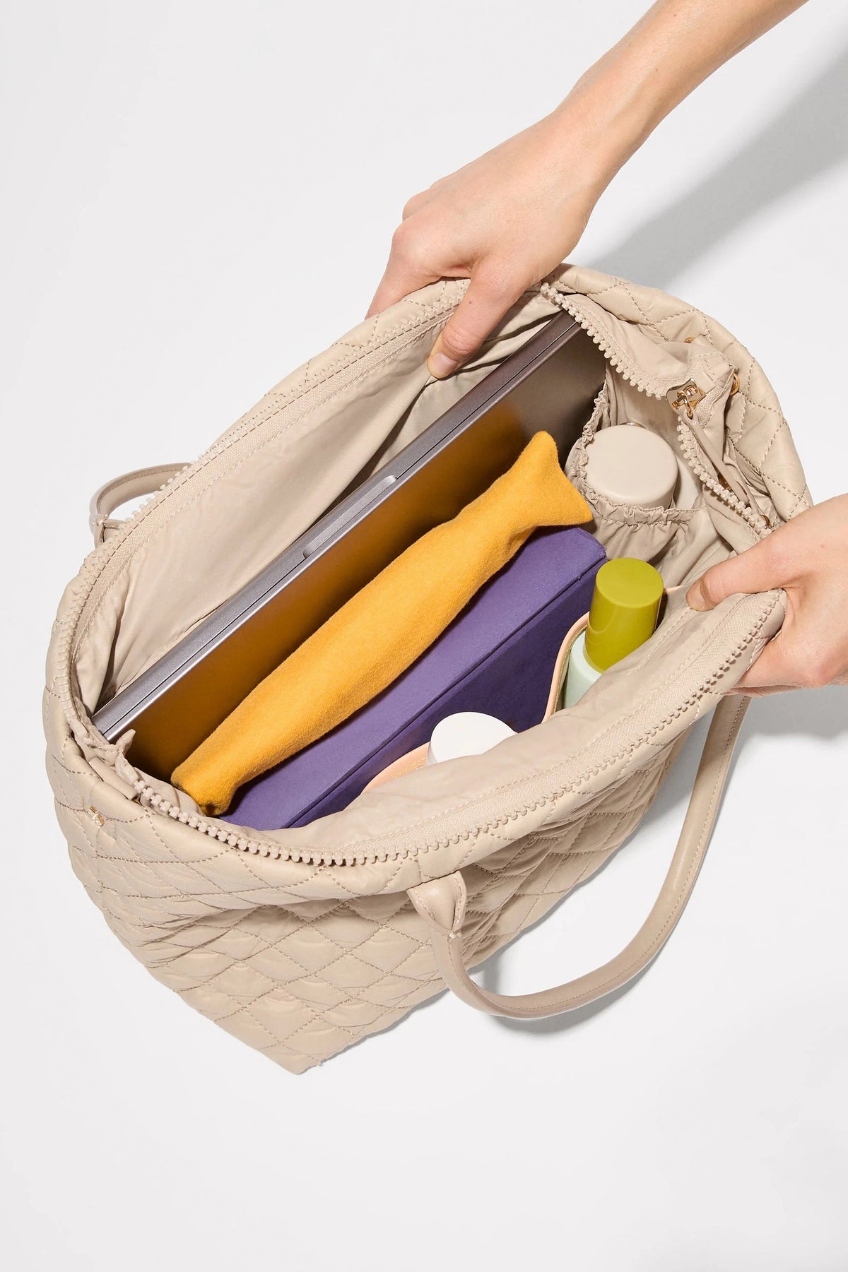 mz wallace sand small daily tote