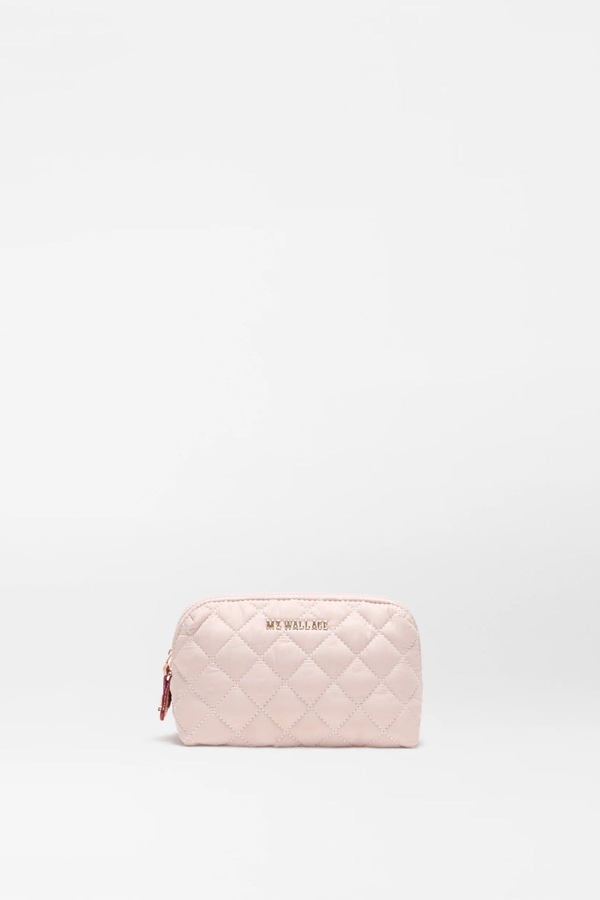 mz wallace city pink small double zip cosmetic