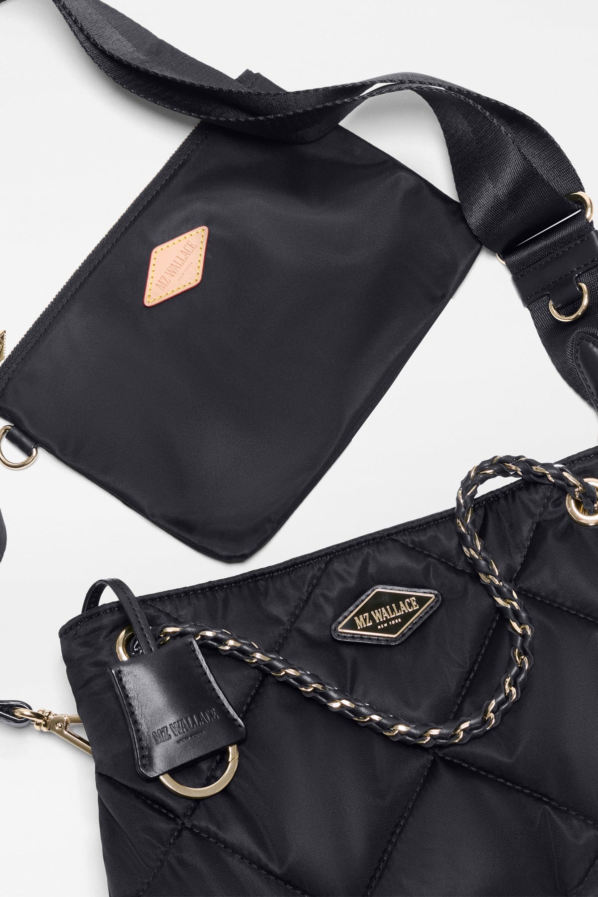 mz wallace black small frankie tote