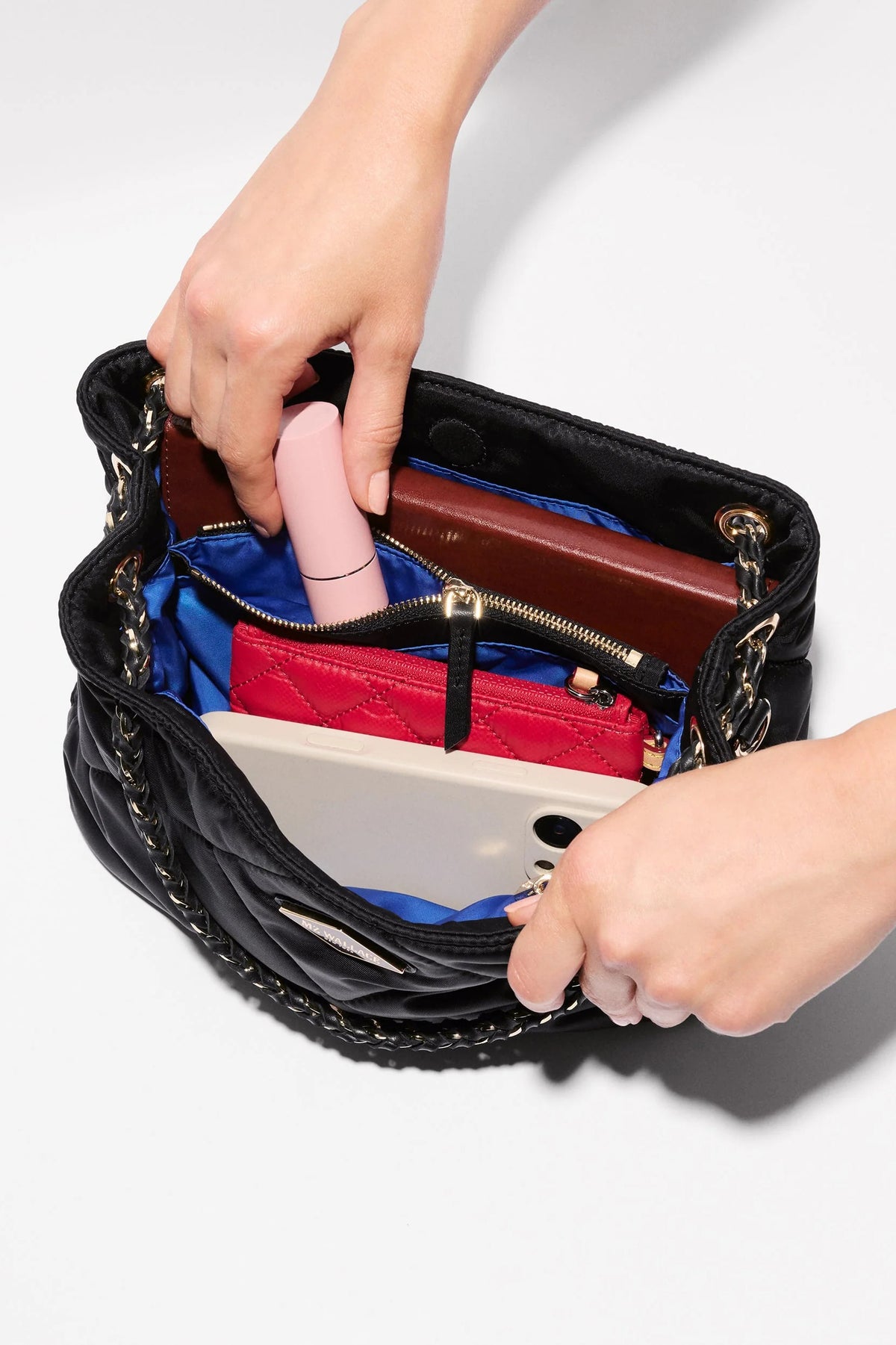 mz wallace black small frankie tote
