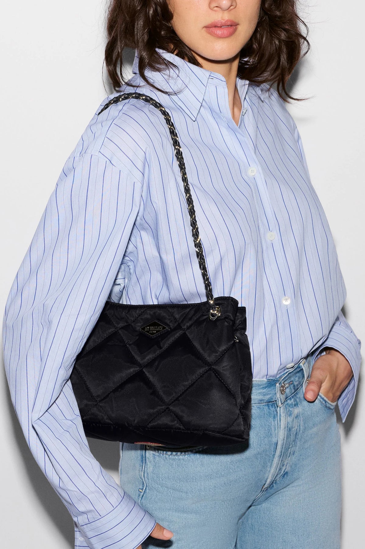 mz wallace black small frankie tote