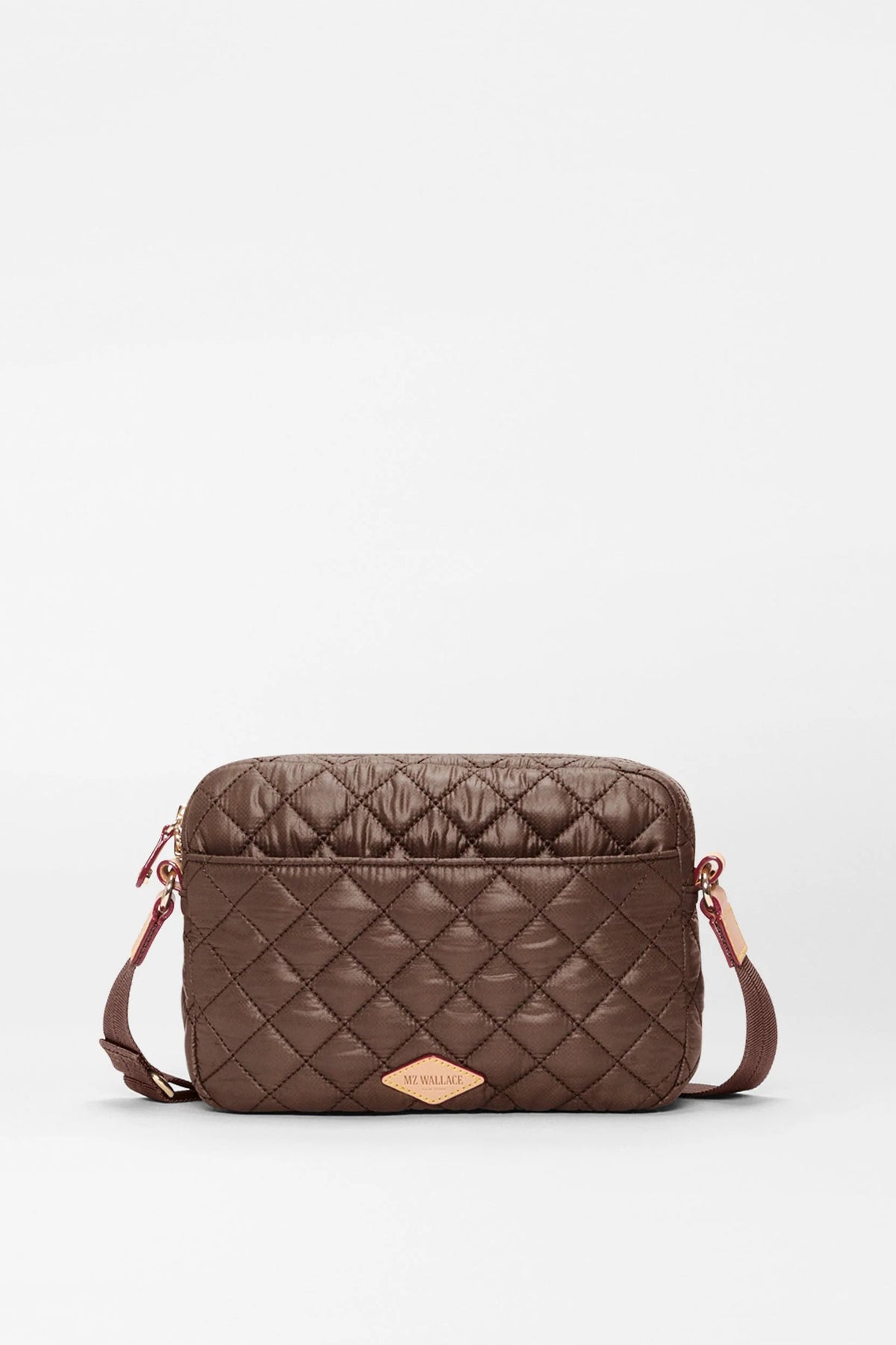 mz wallace walnut small metro camera crossbody