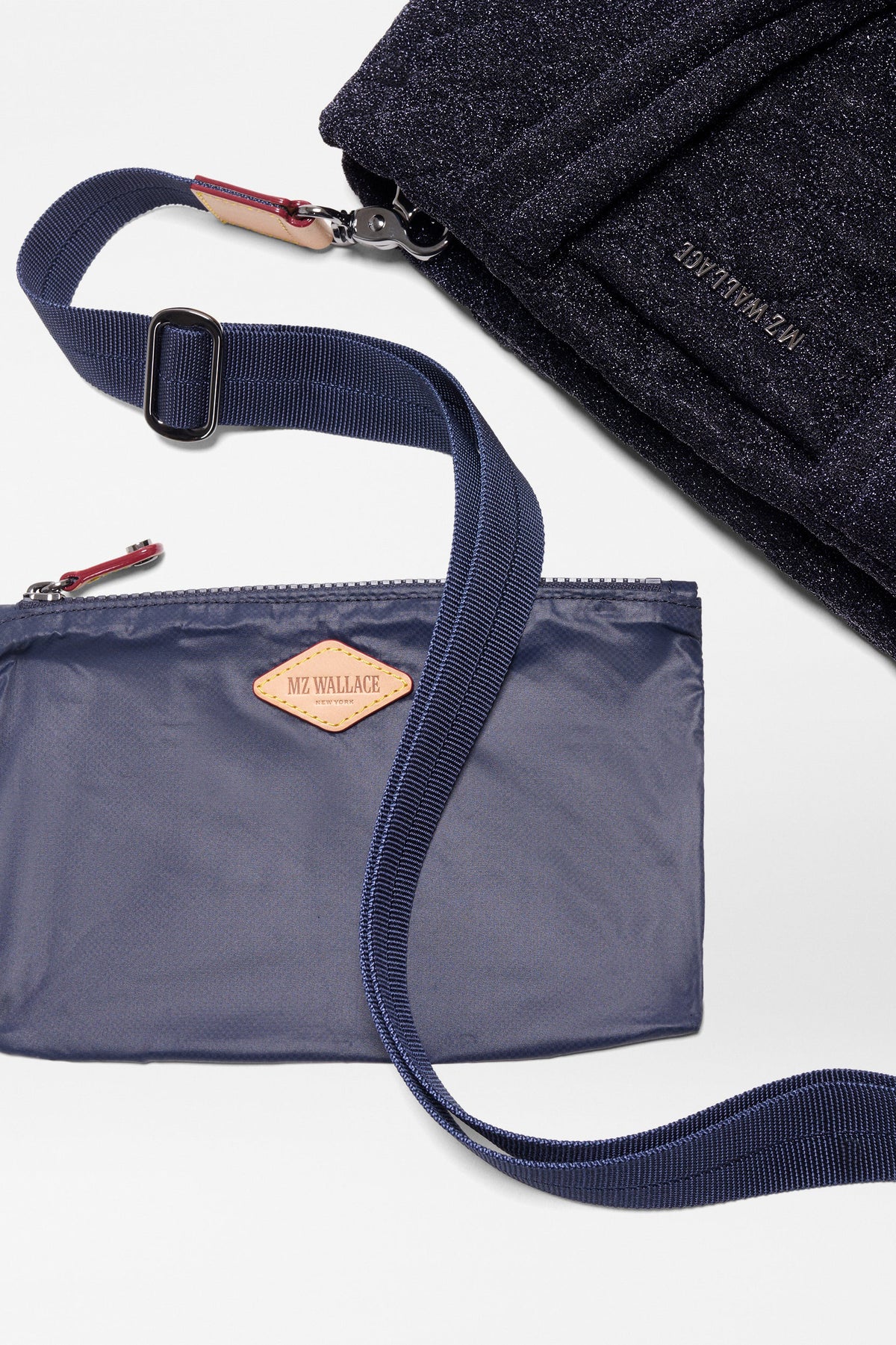 mz wallace midnight shimmer small metro city tote