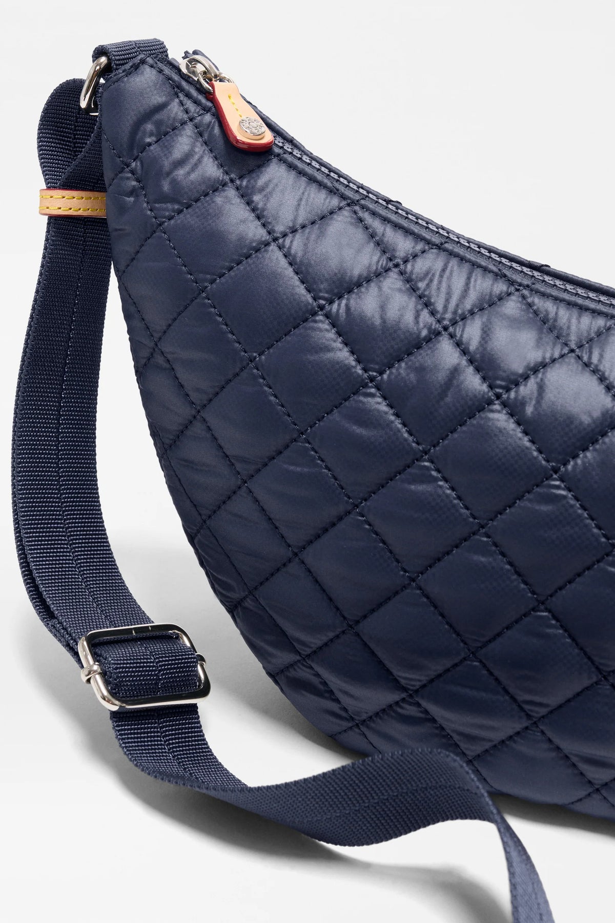 mz wallace navy small metro smile bag