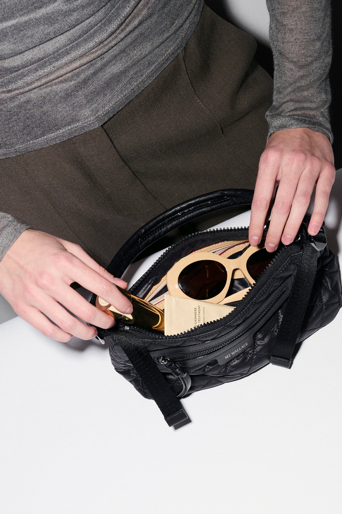 mz wallace black small park shoulder bag