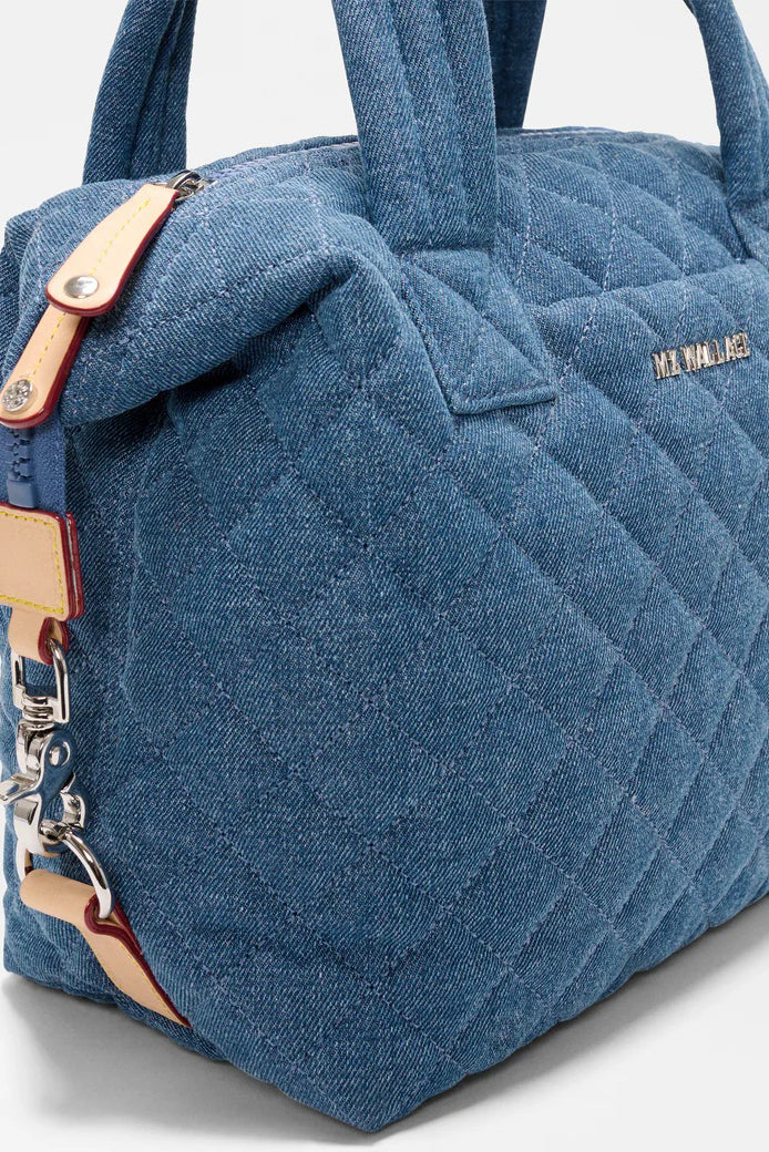 mz wallace true blue denim small sutton deluxe
