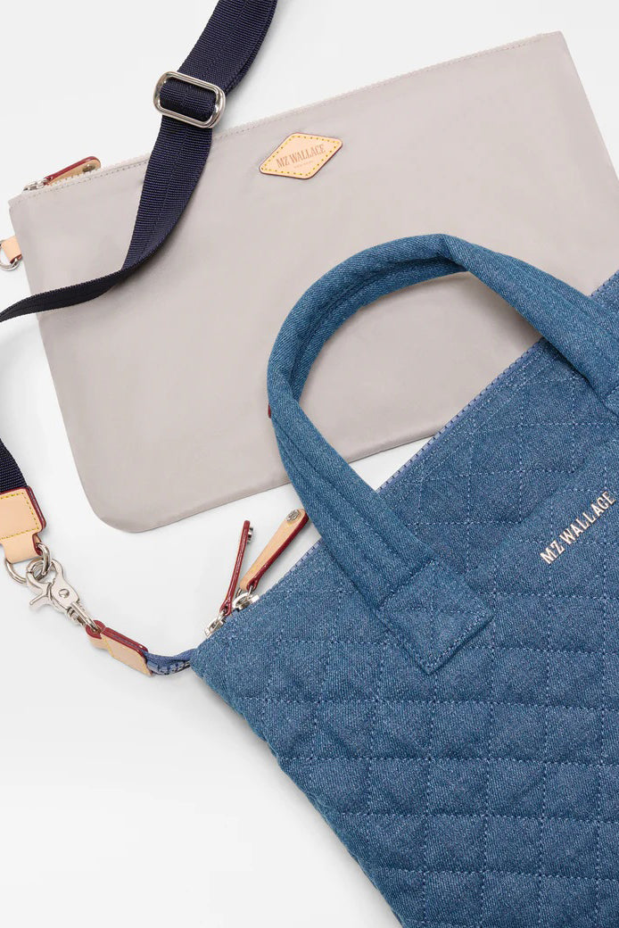 mz wallace true blue denim small sutton deluxe