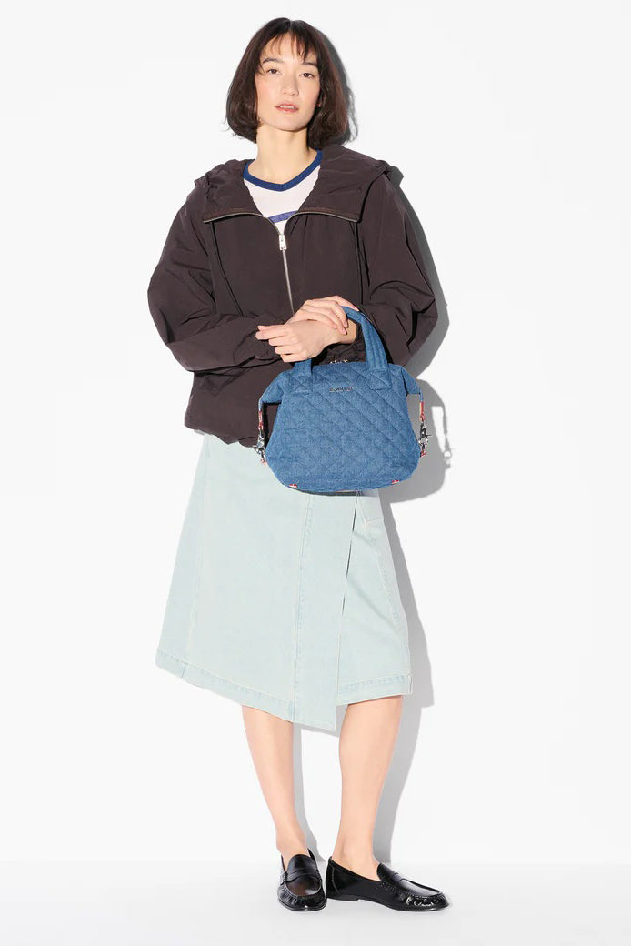 mz wallace true blue denim small sutton deluxe