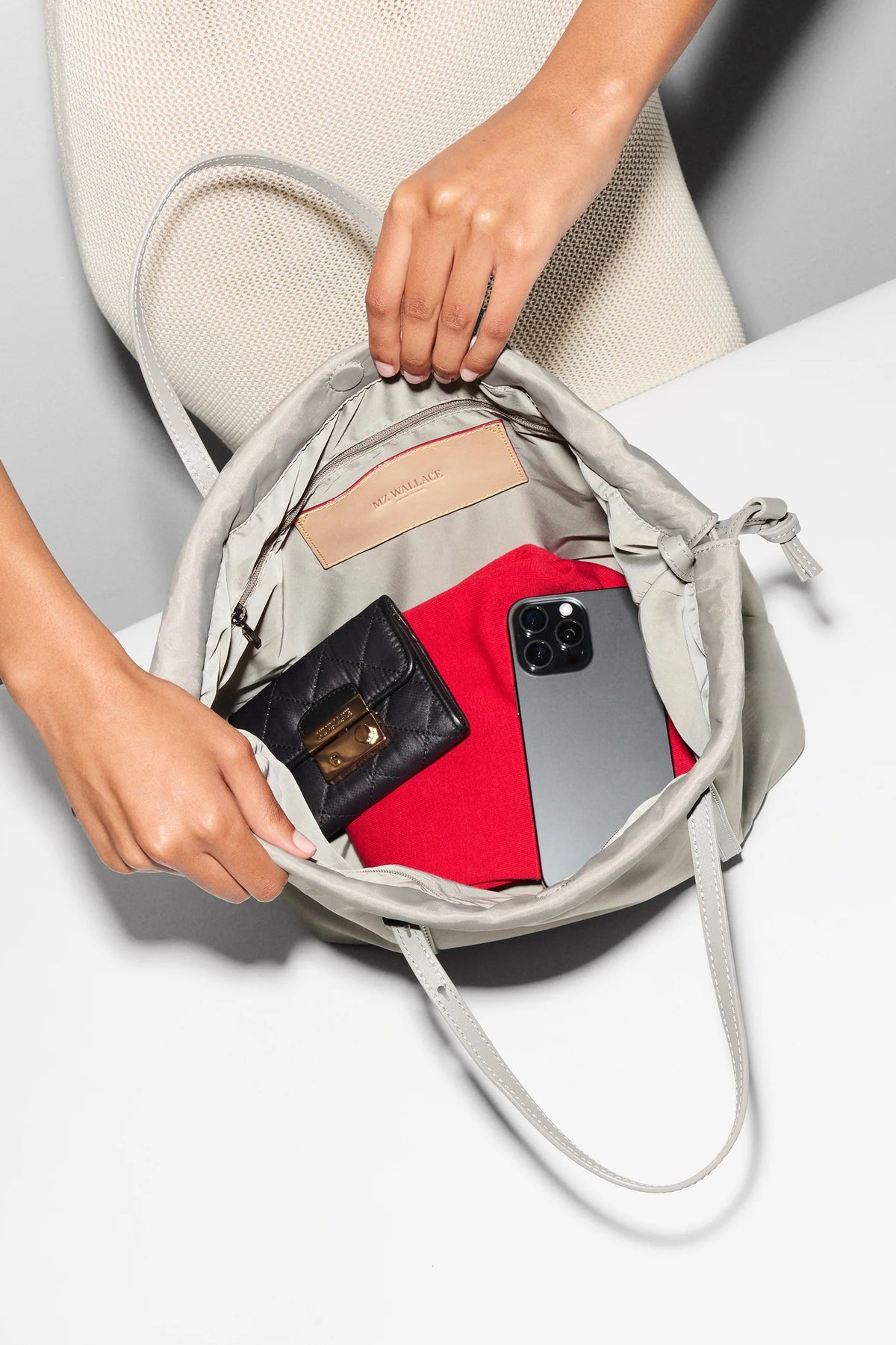 mz wallace sable small waverly tote