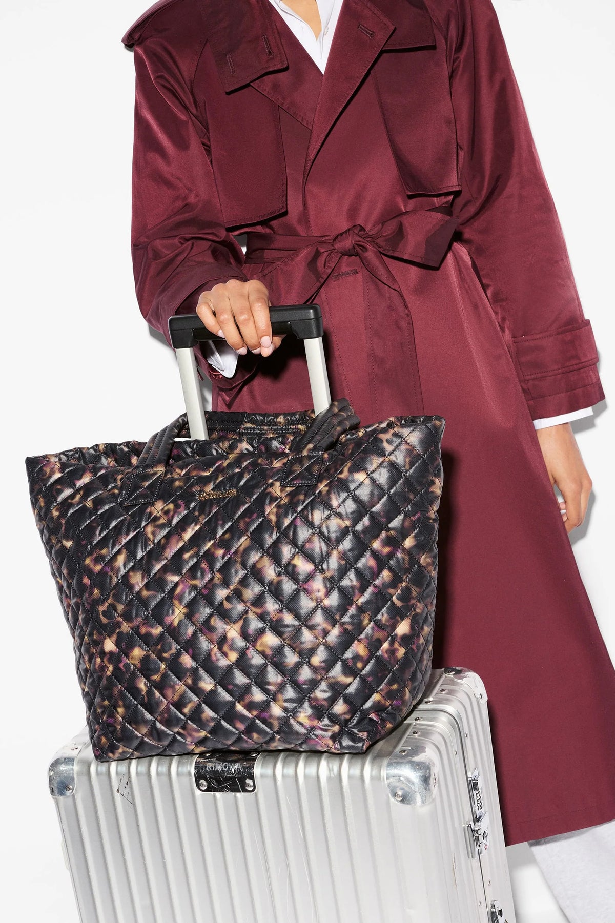 mz wallace tortoise shell medium metro tote deluxe