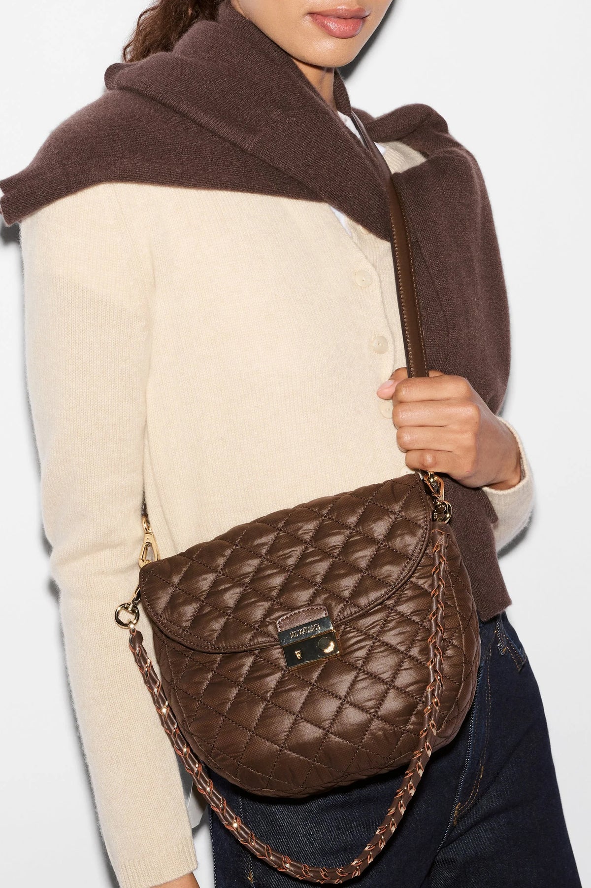 mz wallace walnut crosby lock saddle