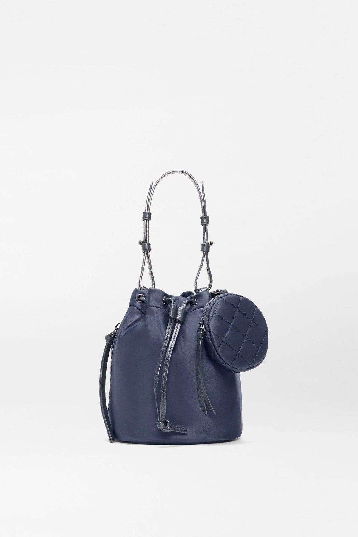 mz wallace navy waverly bucket bag