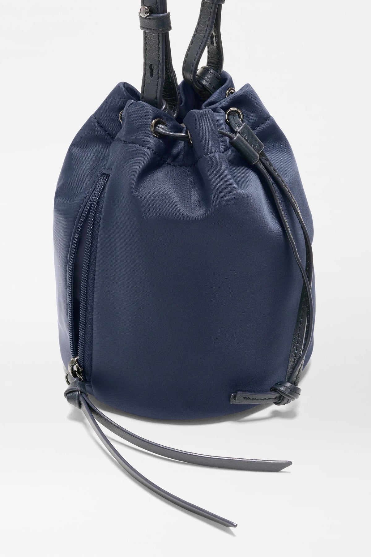mz wallace navy waverly bucket bag