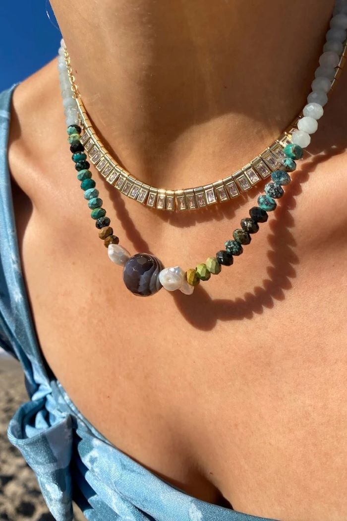 native gem baby grand necklace