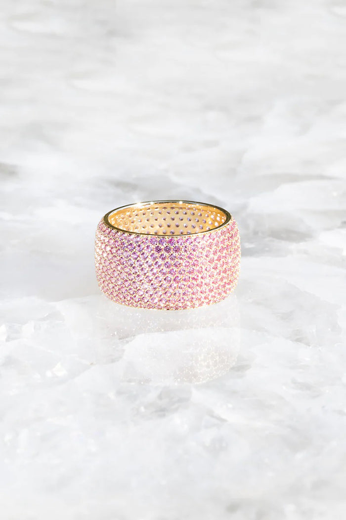 native gem billionaire ring pink