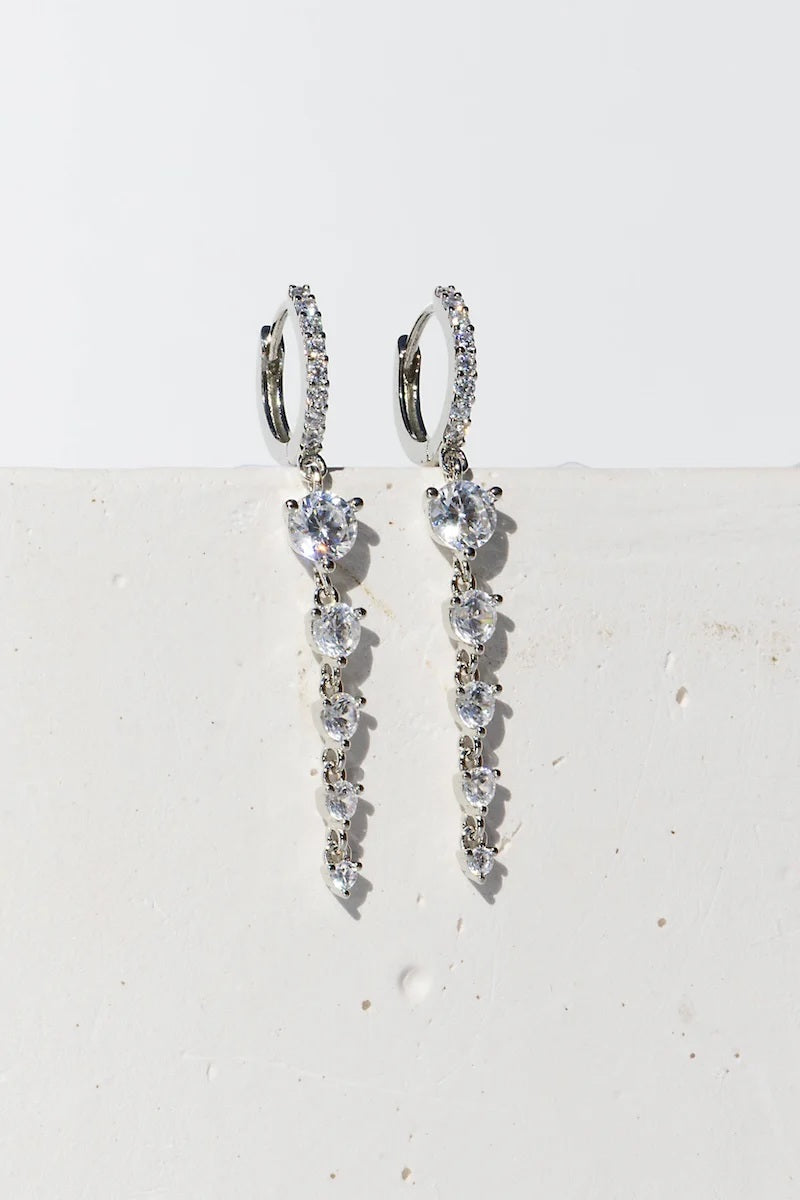 native gem confetti huggies sterling silver