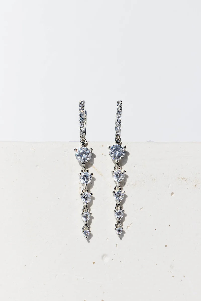 native gem confetti huggies sterling silver