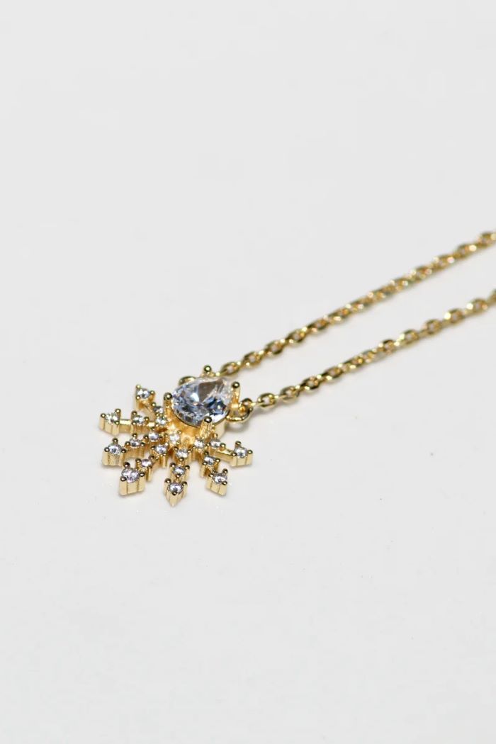 native gem crystaline necklace