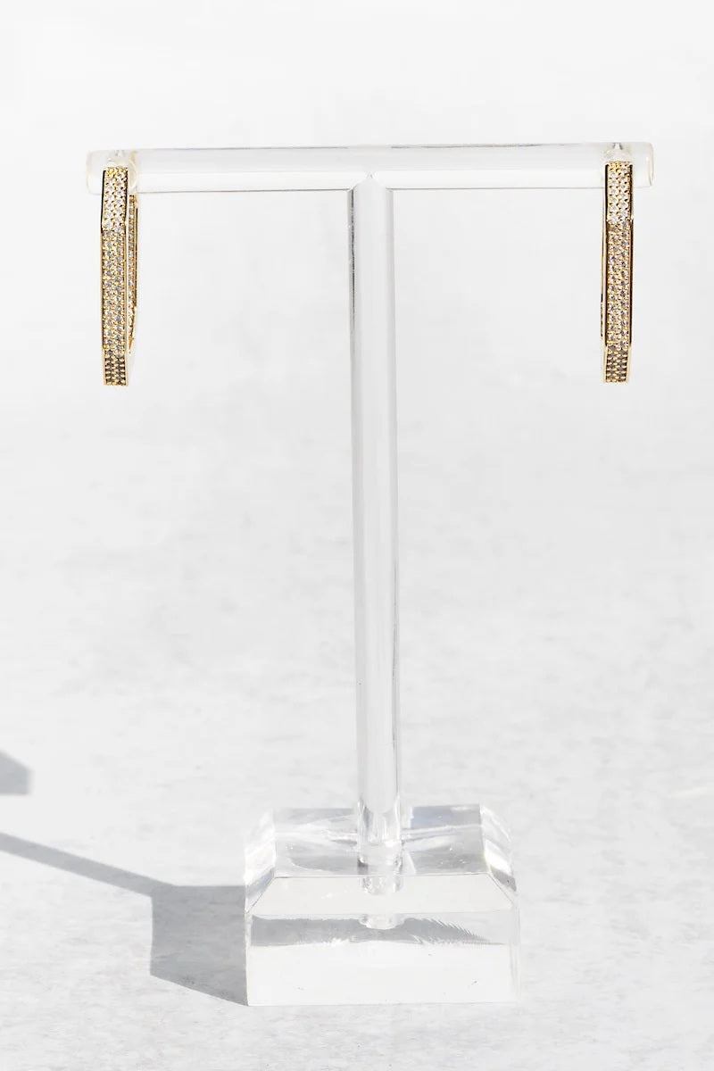 native gem octavia hoops gold