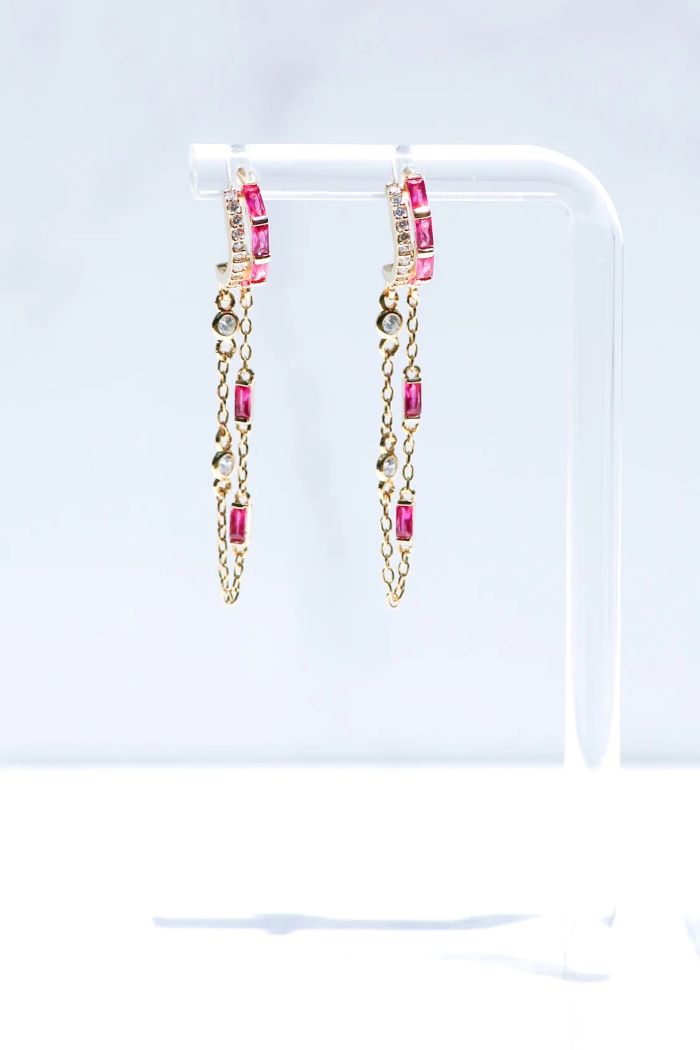 native gem orion earrings ruby 