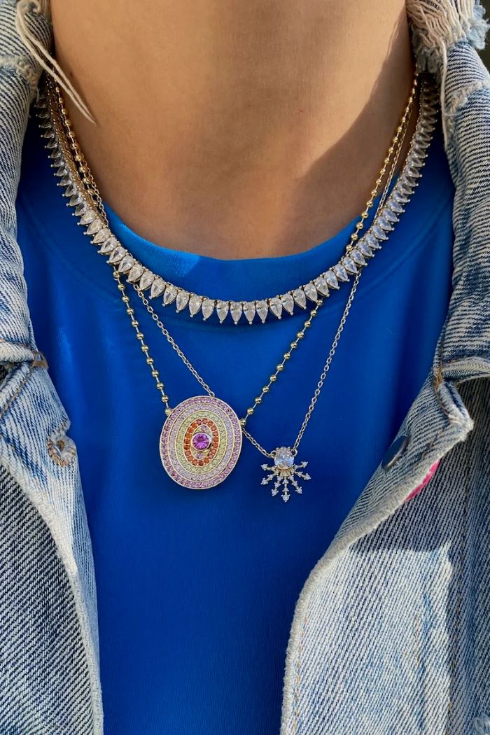 native gem symphony necklace