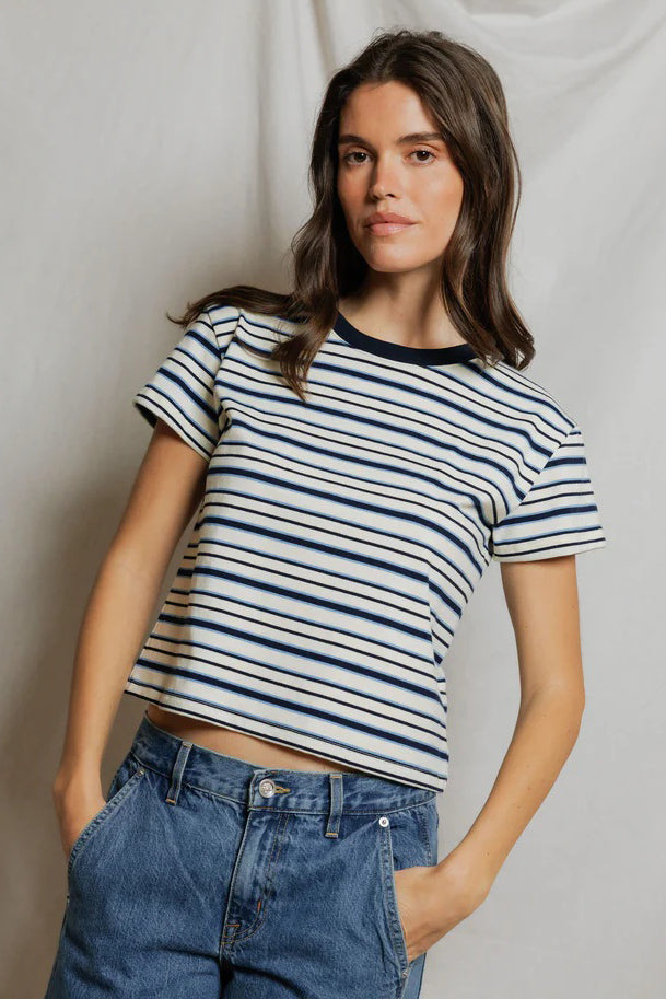 perfectwhitetee dawn pacific navy stripe