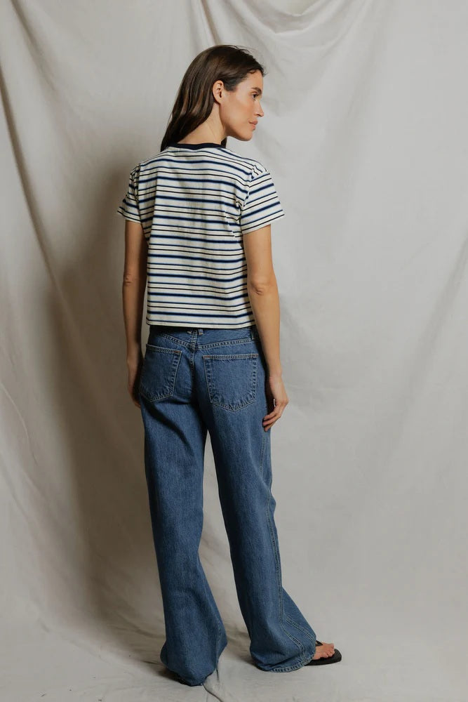 perfectwhitetee dawn pacific navy stripe