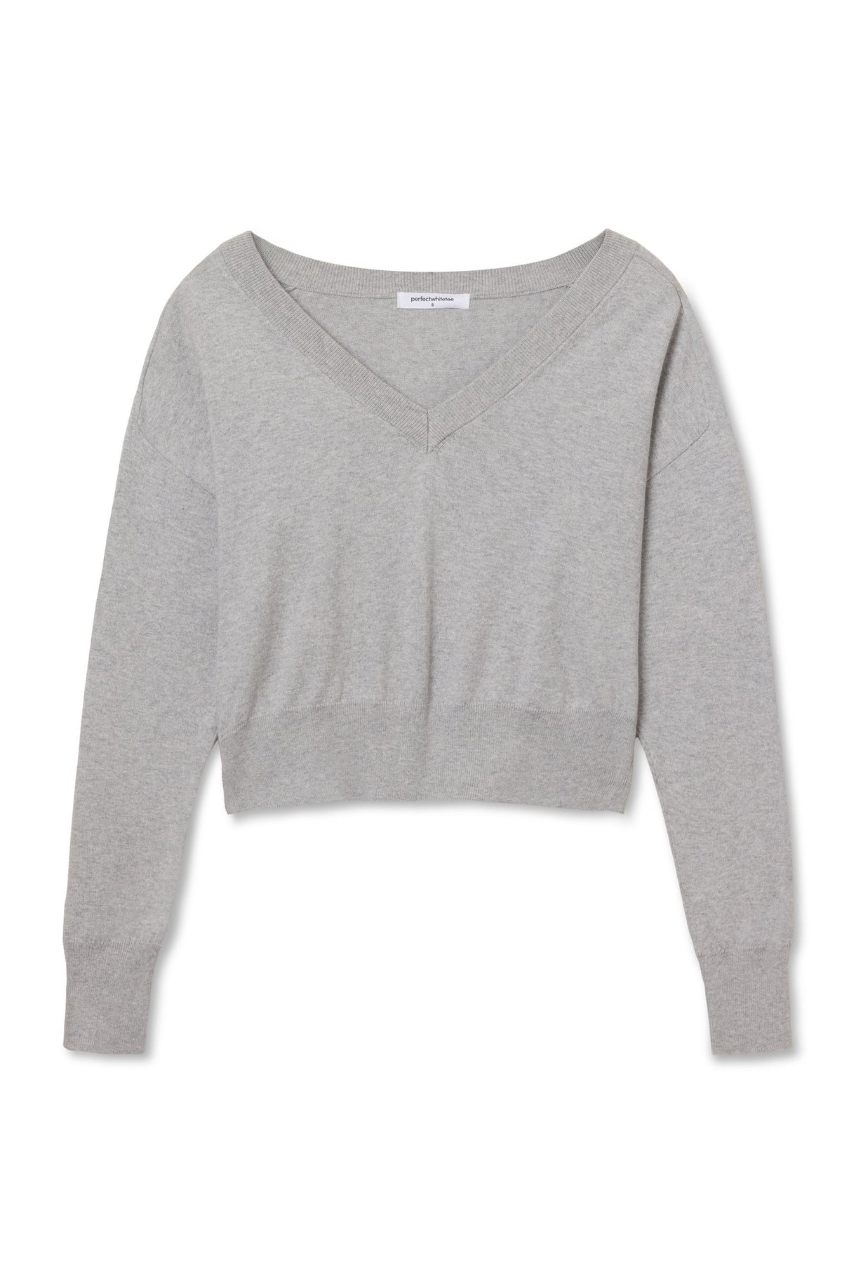 perfectwhitetee georgina sweater heather grey