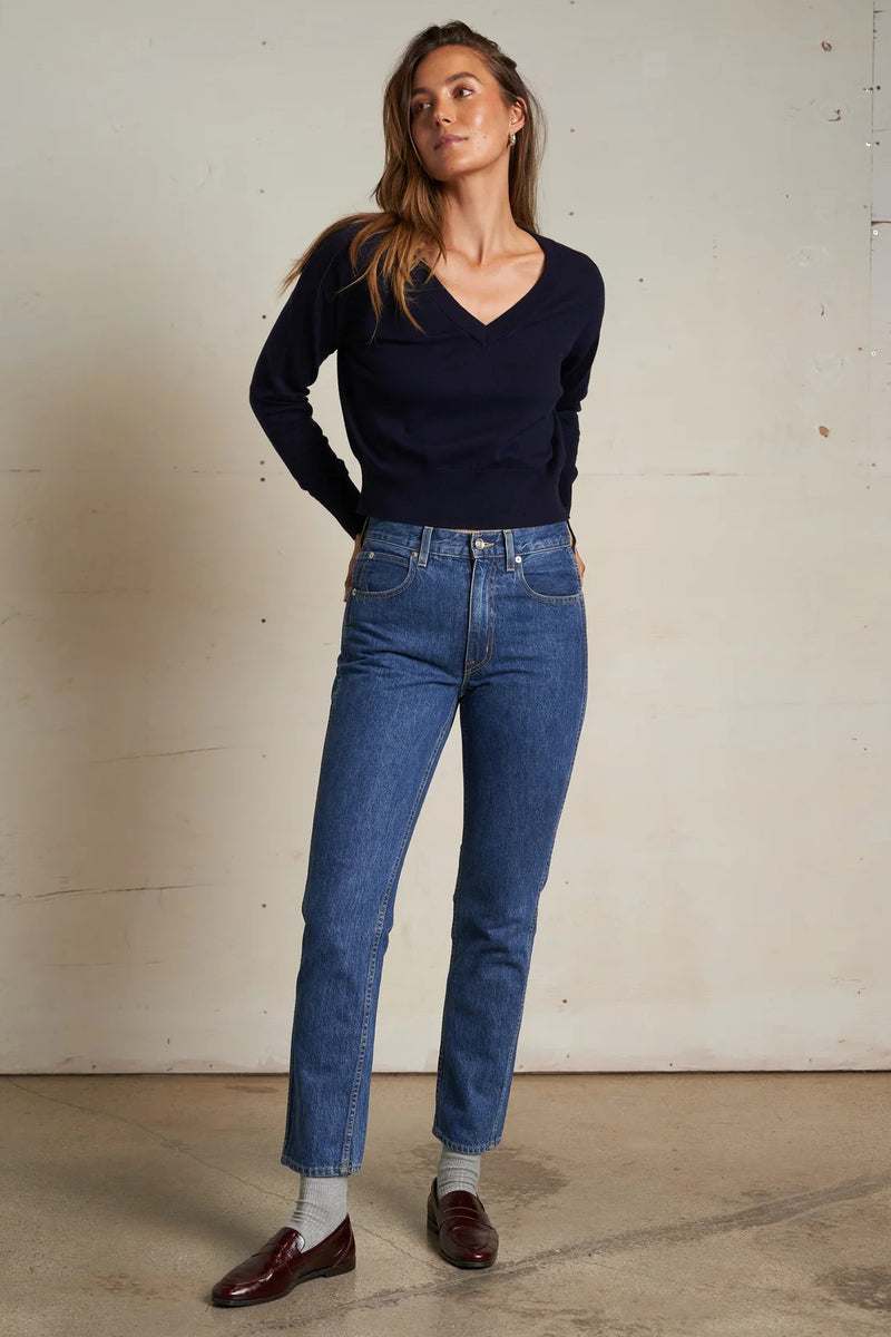 perfectwhitetee georgina sweater navy