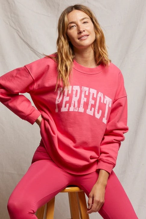 perfectwhitetee perfect sweatshirt pink bloom 