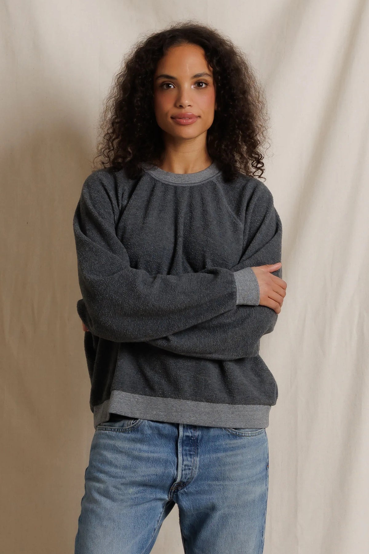perfectwhitetee ziggy oversized dark heather grey