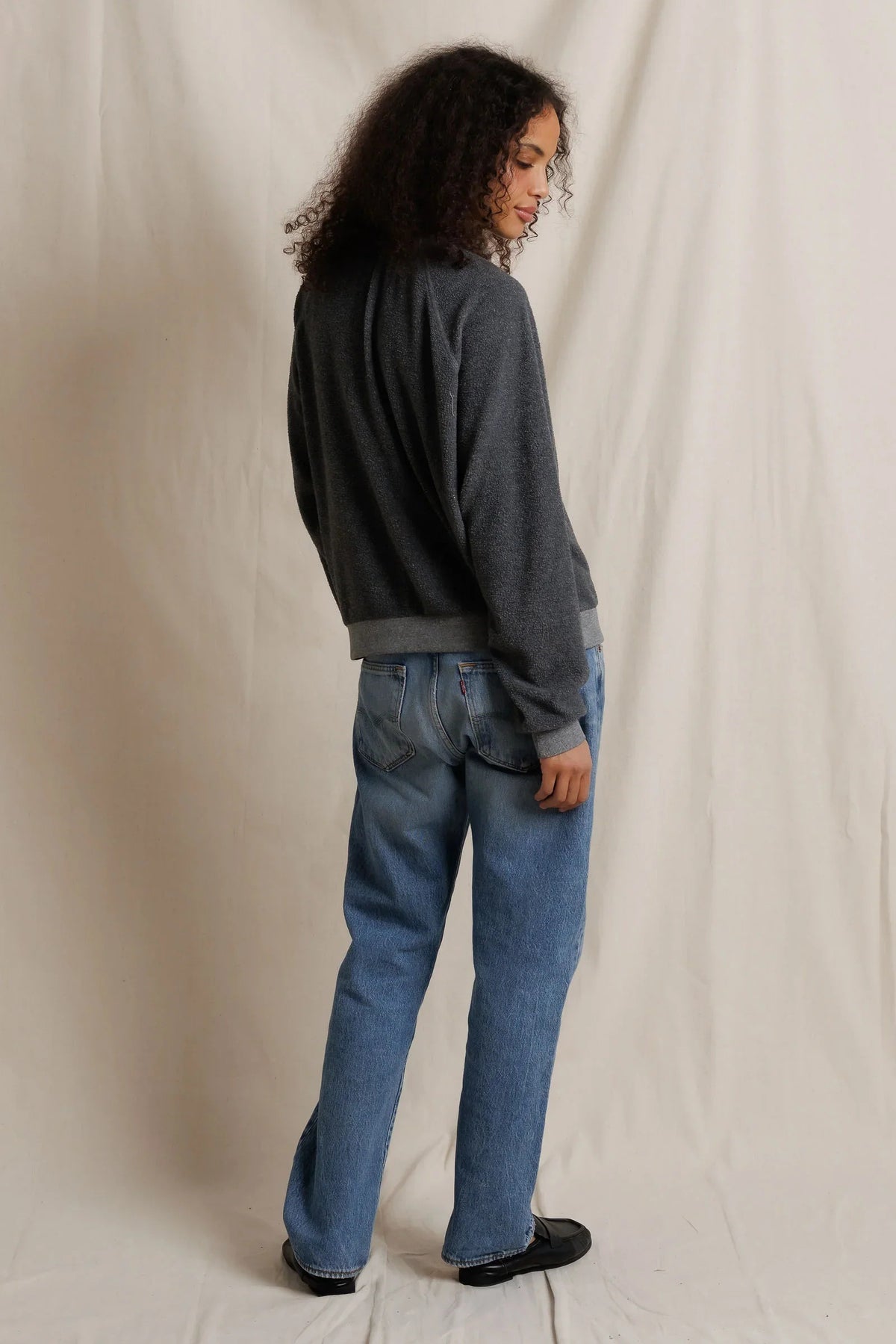 perfectwhitetee ziggy oversized dark heather grey