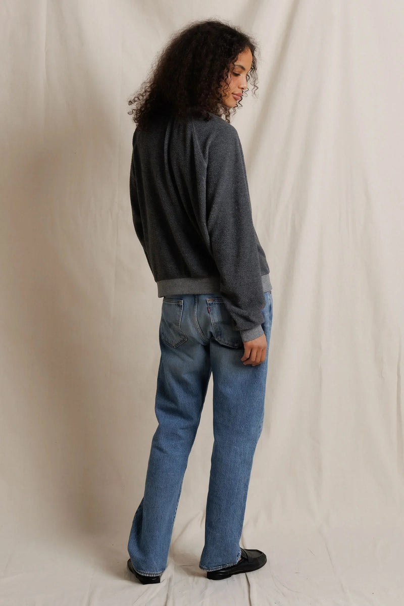 perfectwhitetee ziggy oversized dark heather grey