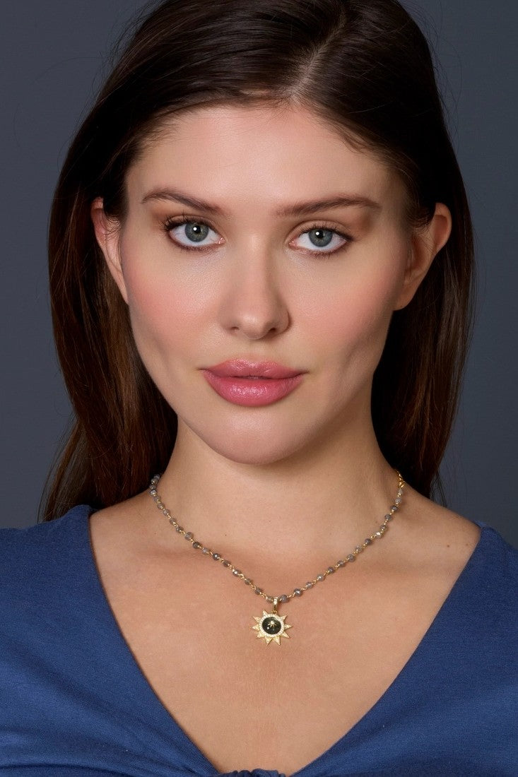 rachel reinhardt labradorite starburst necklace