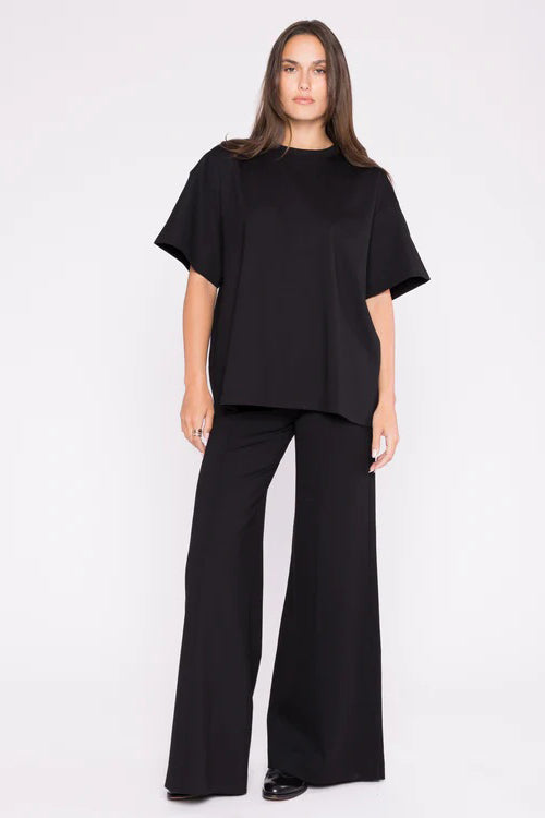 ripley rader ponte knit big shirt black