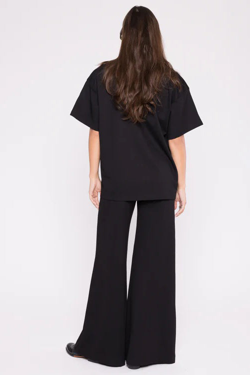 ripley rader ponte knit big shirt black