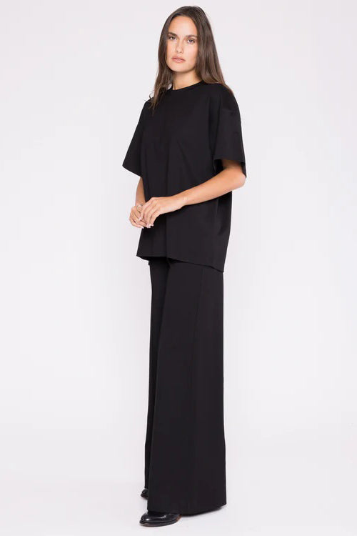 ripley rader ponte knit big shirt black